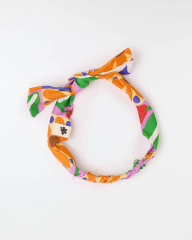 VESTIDO COM FAIXA BEBE MULTIFLOR FABULA ESTAMPADO