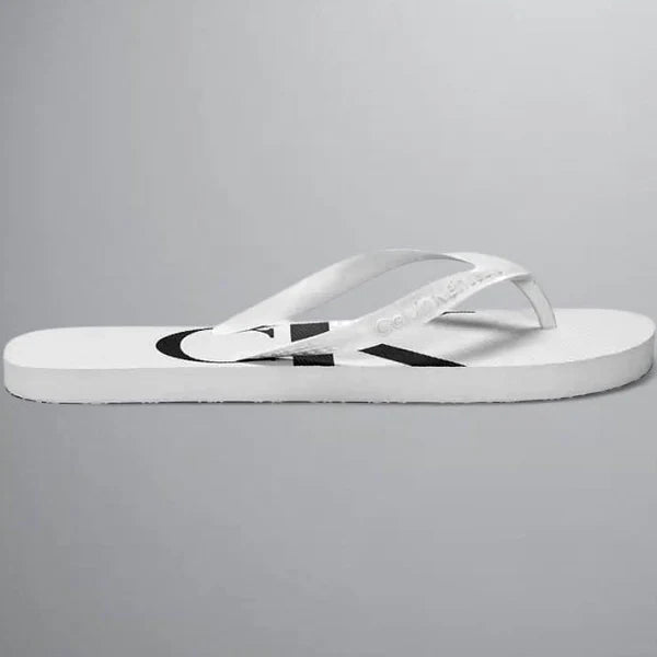 CHINELO CKJ KIDS MAS LOGO CORRIDO CK BRANCO