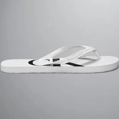 CHINELO CKJ KIDS MAS LOGO CORRIDO CK BRANCO