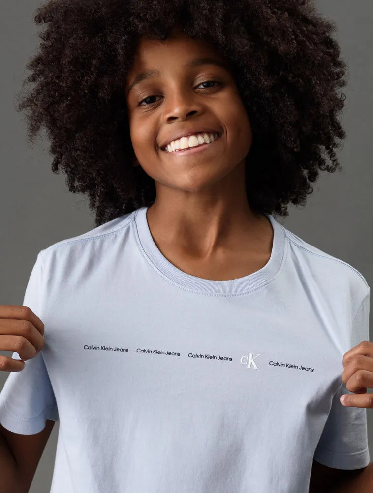 CAMISETA CKJ KIDS LOGO CALVIN KLEIN CK LAVANDA