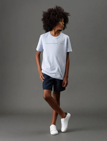 CAMISETA CKJ KIDS LOGO CALVIN KLEIN CK LAVANDA