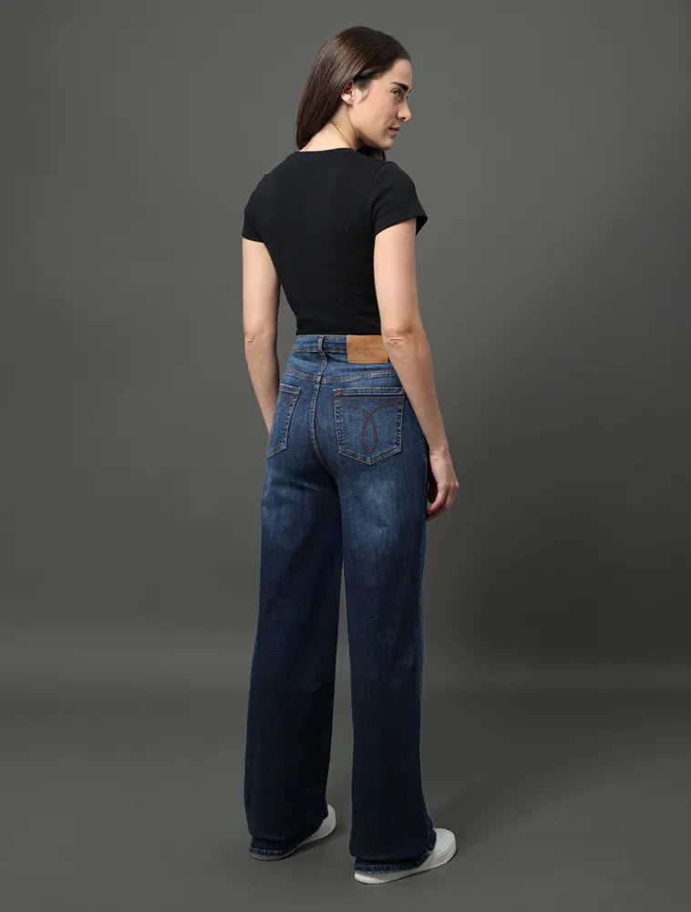 BLUSA CKJ FEM MC RIBANA DECOTE CARECA PRETO