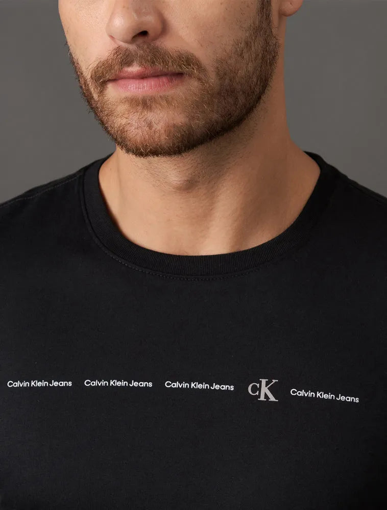 CAMISETA CKJ MAS MC LOGO CALVIN KLEIN CK PRETO