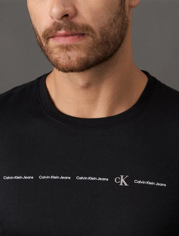 CAMISETA CKJ MAS MC LOGO CALVIN KLEIN CK PRETO