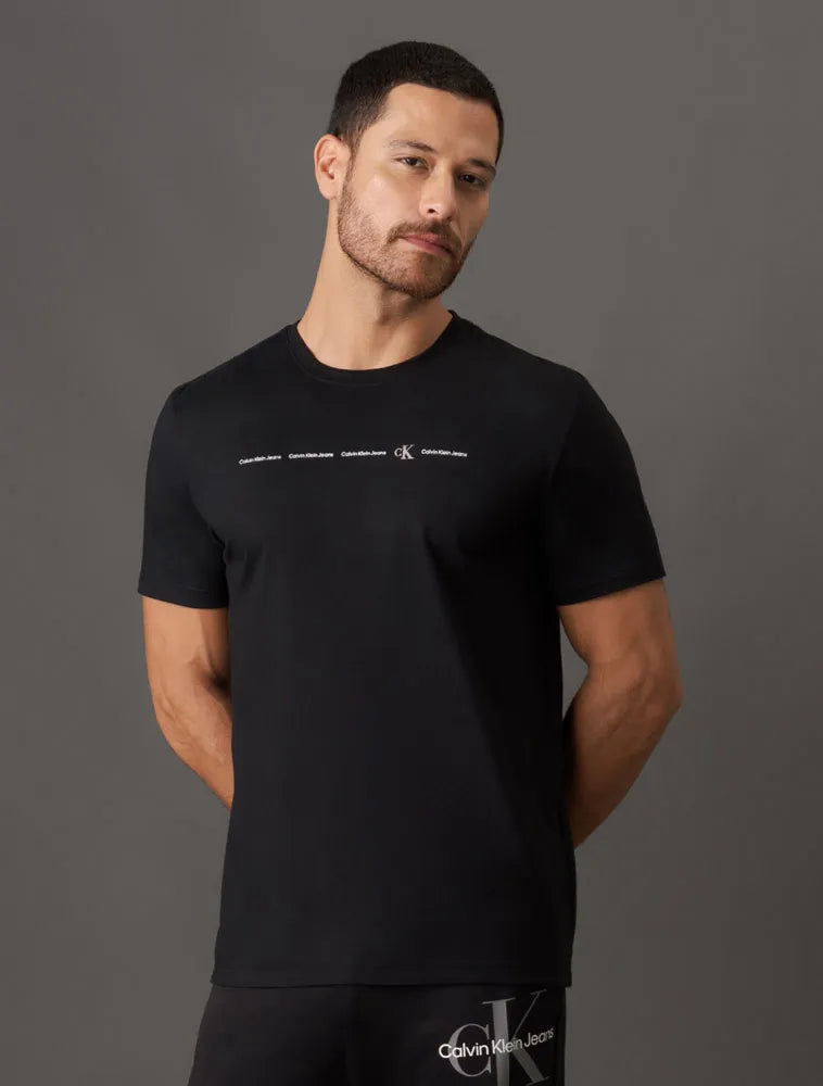 CAMISETA CKJ MAS MC LOGO CALVIN KLEIN CK PRETO