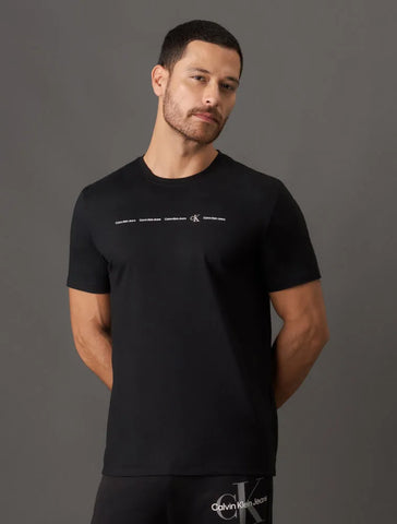 CAMISETA CKJ MAS MC LOGO CALVIN KLEIN CK PRETO