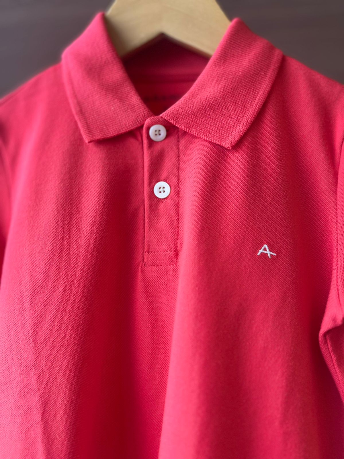 POLO MAS MC ARAMIS INF BASICA VERMELHO CEREJA