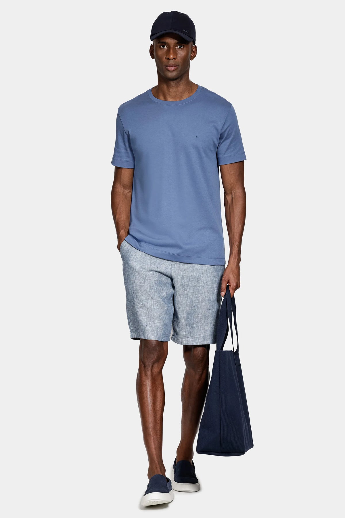CAMISETA MAS ARAMIS INTERLOCK PIMA ATLANTICO