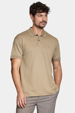 POLO MAS PIMA INTERLOCK ARAMIS AREIA