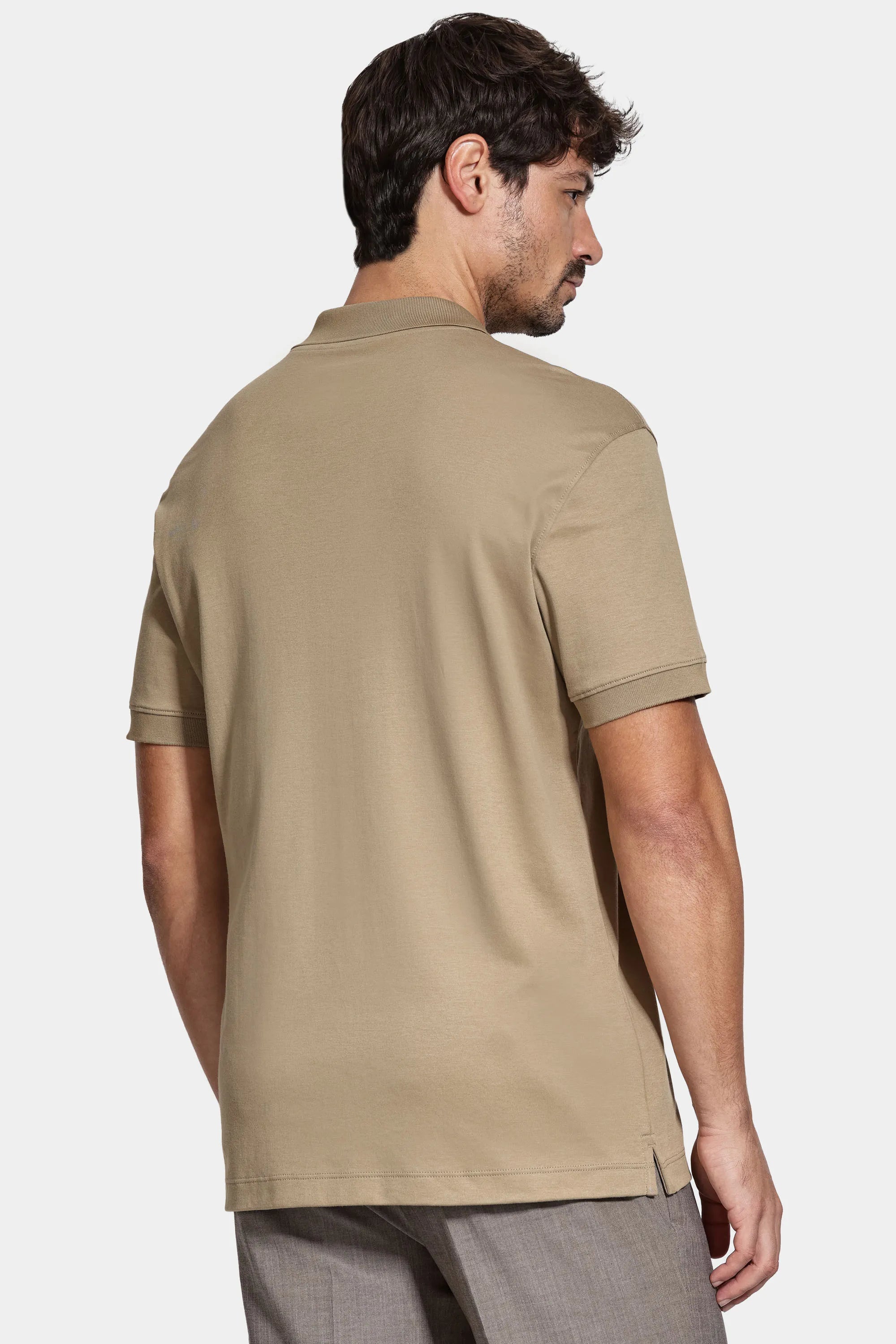 POLO MAS PIMA INTERLOCK ARAMIS AREIA