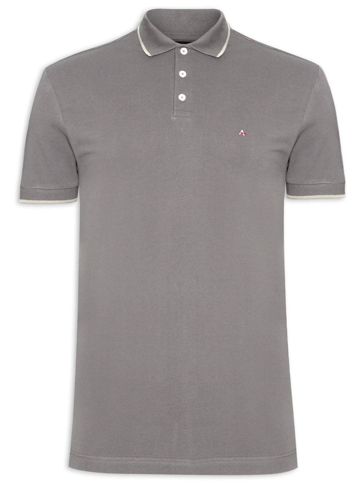 POLO MAS MC CLASSIC 1 FRISO ARAMIS QUARTZO/CINZA CLARO
