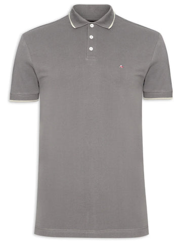 POLO MAS MC CLASSIC 1 FRISO ARAMIS QUARTZO/CINZA CLARO