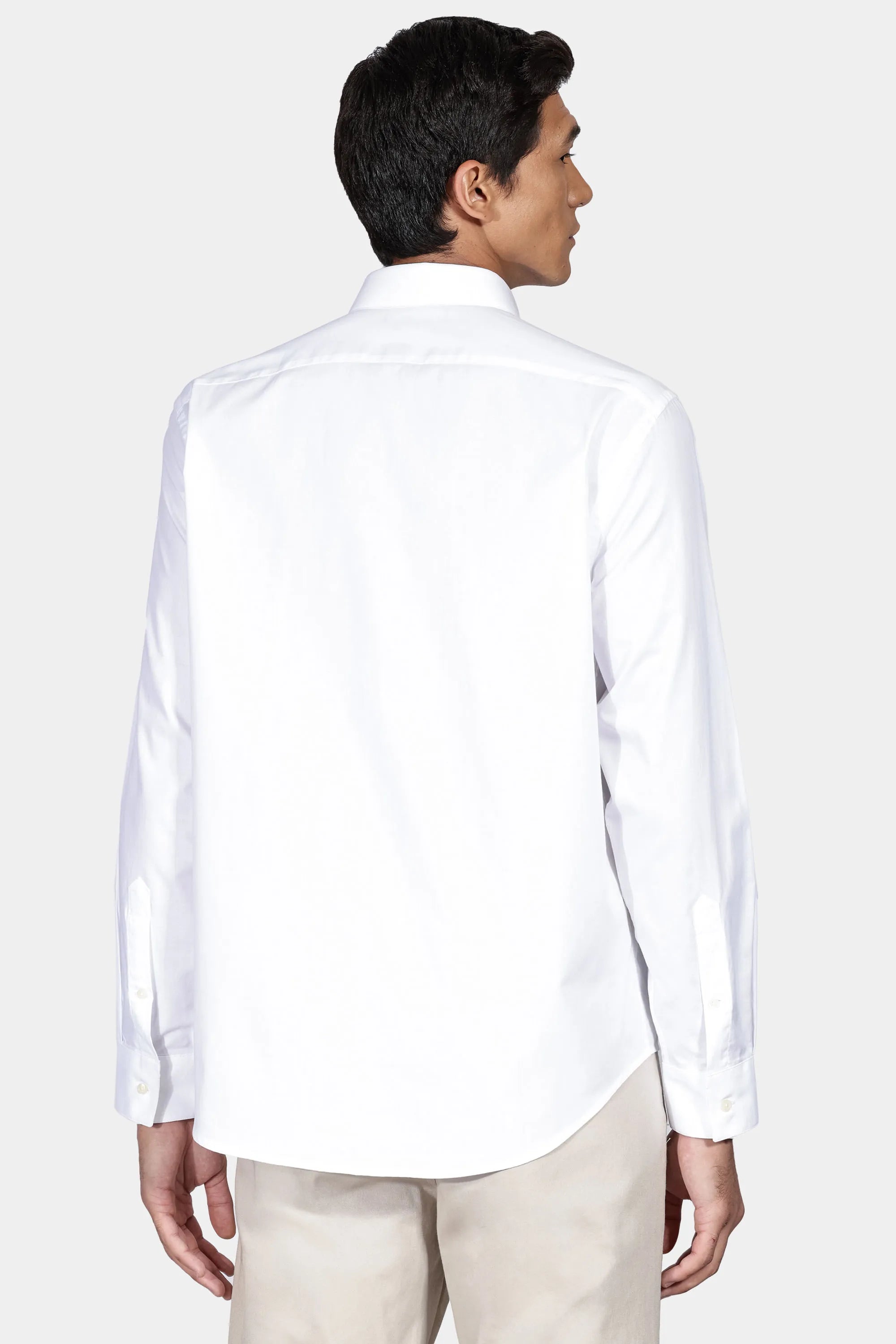 CAMISA ML REG FIO 50 EGIPCIO PETRONAS BRANCO