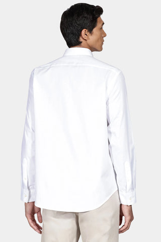 CAMISA ML REG FIO 50 EGIPCIO PETRONAS BRANCO
