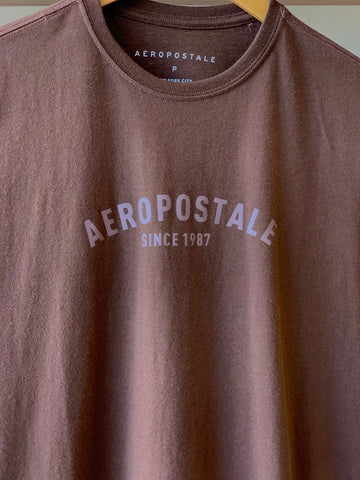 CAMISETA MAS MC SILKADA AEROPOSTALE MARROM
