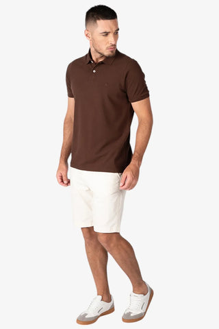 POLO MASC MC AEROPOSTALE MARROM