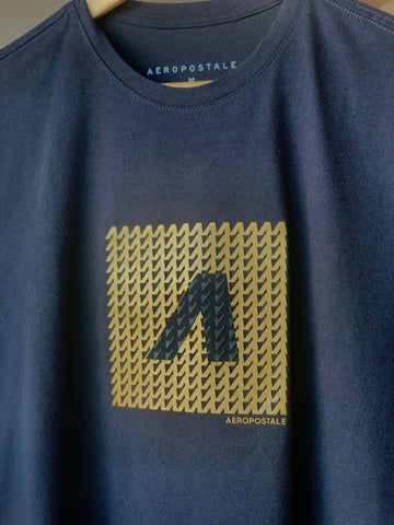 CAMISETA MAS MC PLATINUM AEROPOSTALE PRETO