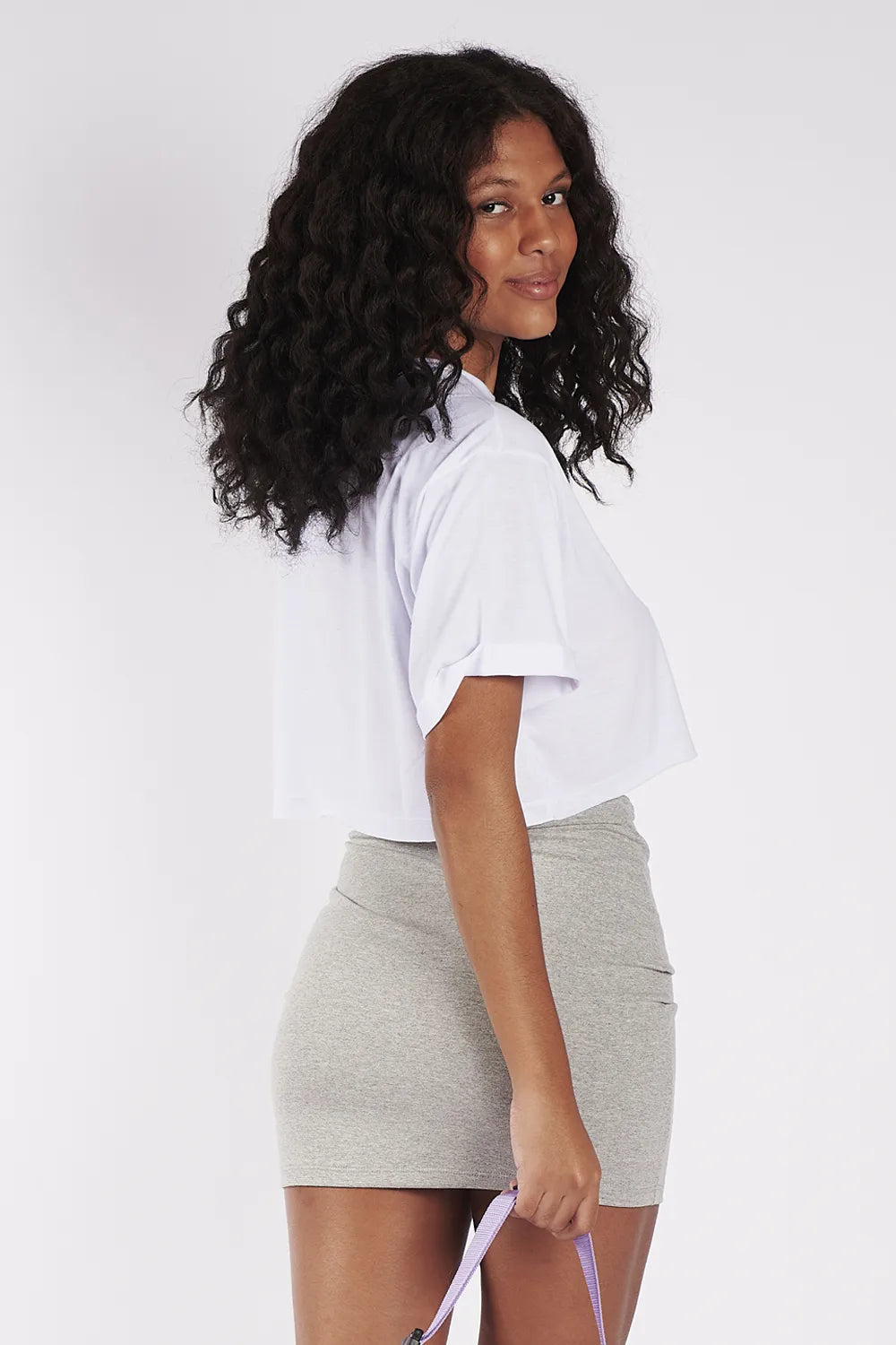 BLUSA CROPPED FEM MC SILKADA AEROPOSTALE CREME