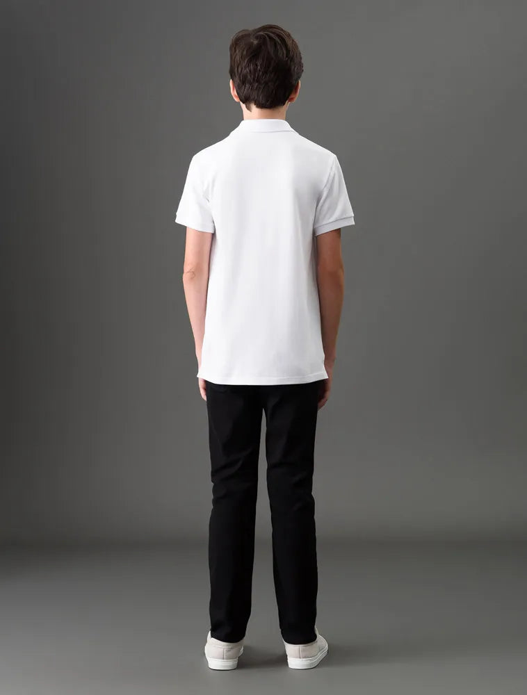 POLO CKJ KIDS MAS MC PREMIUM BRANCO