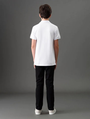 POLO CKJ KIDS MAS MC PREMIUM BRANCO