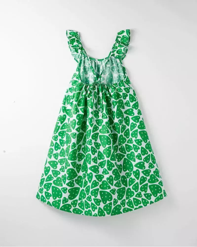 VESTIDO FEM CORAZON FABULA VERDE