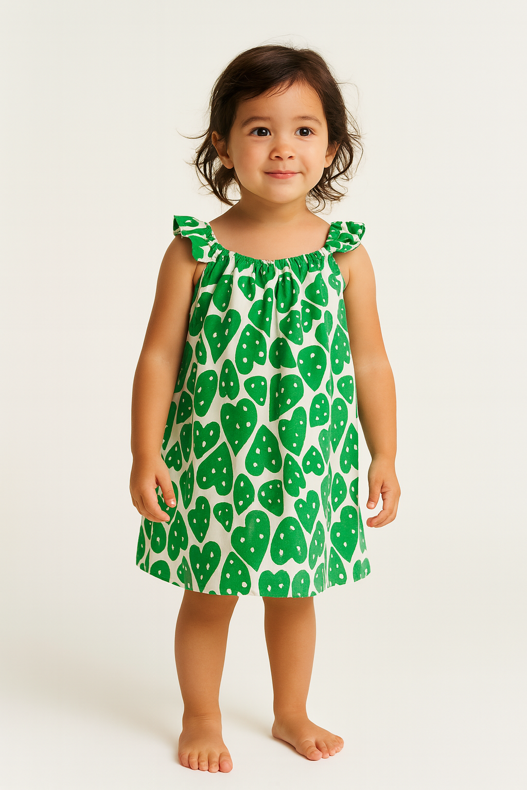 VESTIDO FEM CORAZON FABULA VERDE