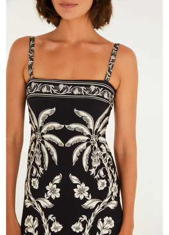 VESTIDO FEM MIDI GUANACASTE FARM PRETO