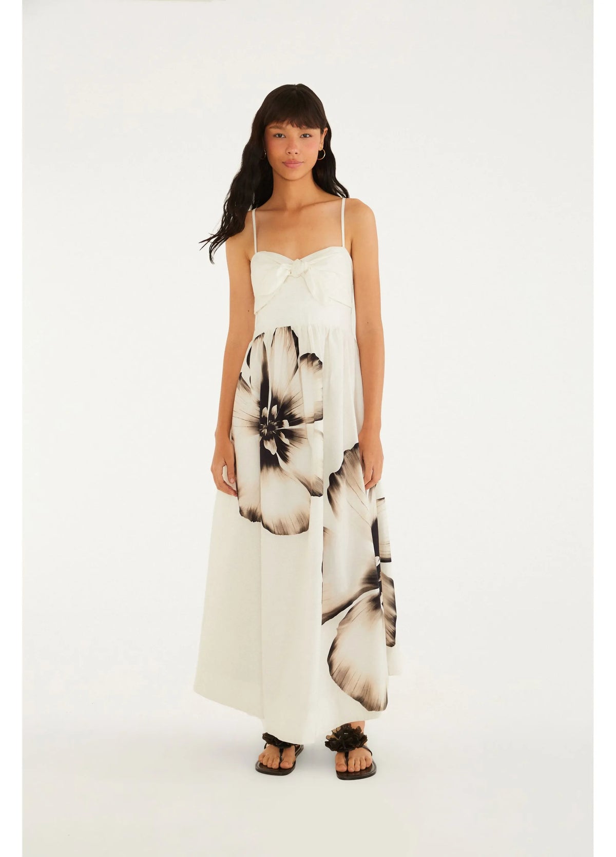 VESTIDO LONGO MAYA FARM OFF WHITE