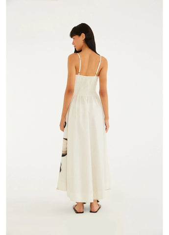 VESTIDO LONGO MAYA FARM OFF WHITE