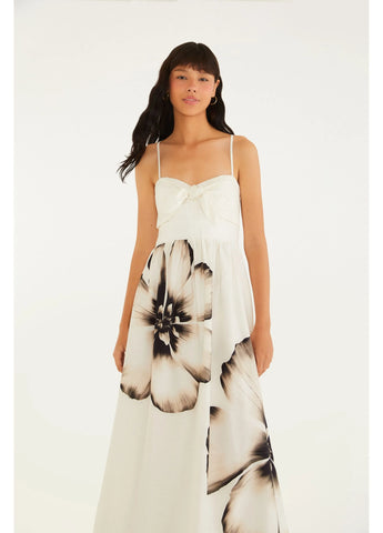 VESTIDO LONGO MAYA FARM OFF WHITE