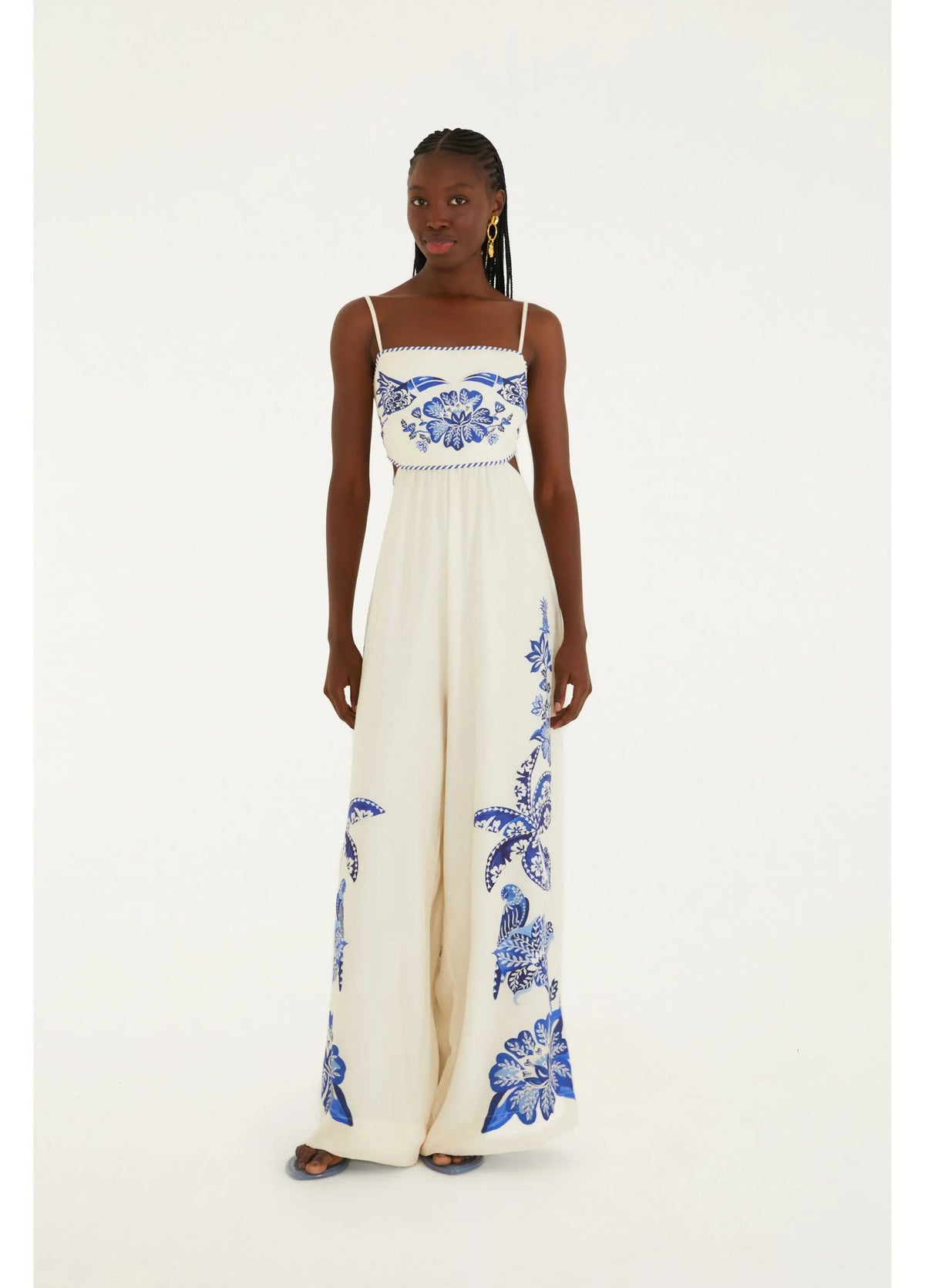 MACACAO PANTALONA COQUEIRO TROPICAL FARM OFF WHITE