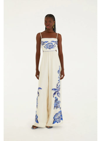 MACACAO PANTALONA COQUEIRO TROPICAL FARM OFF WHITE