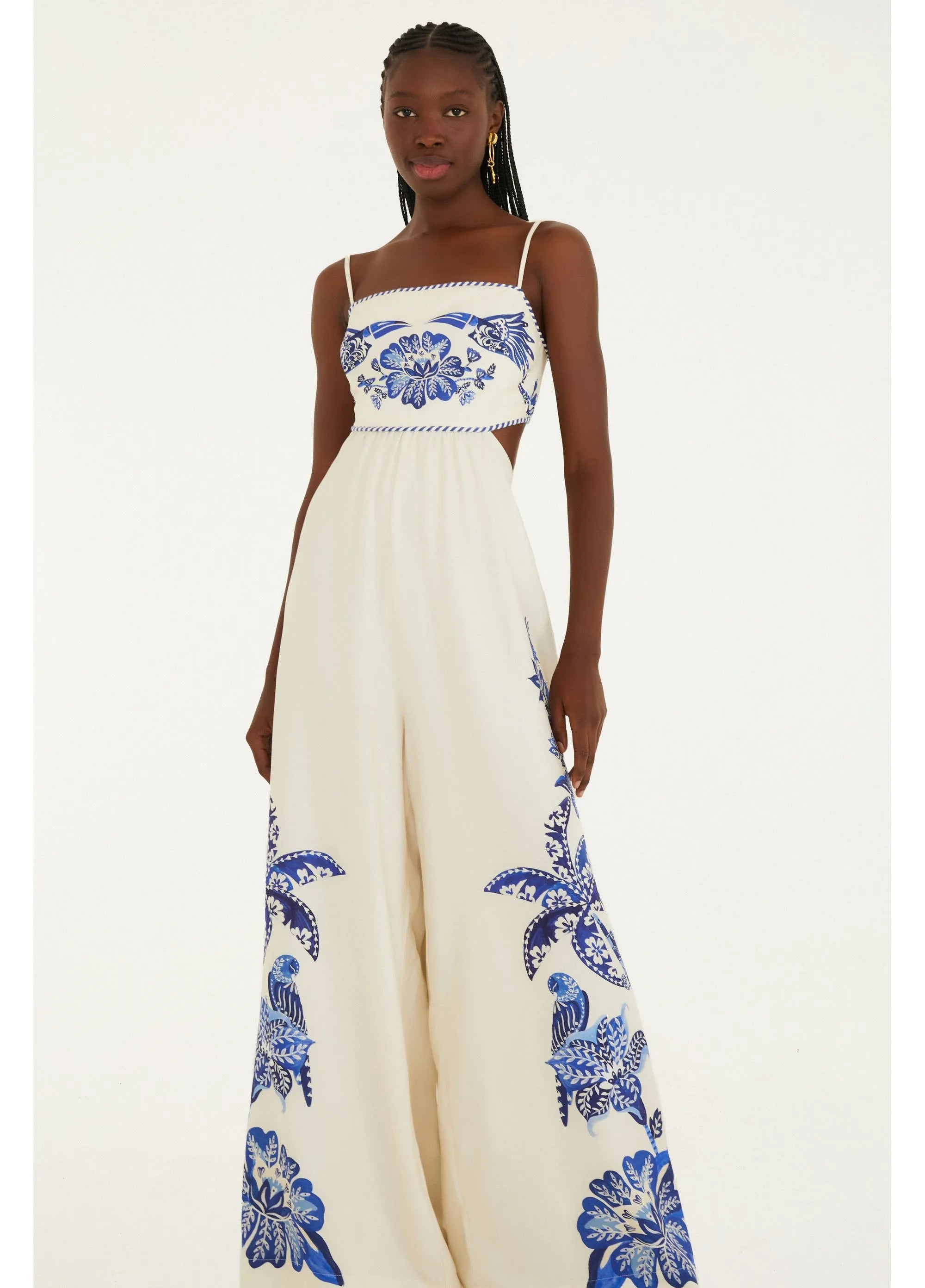 MACACAO PANTALONA COQUEIRO TROPICAL FARM OFF WHITE