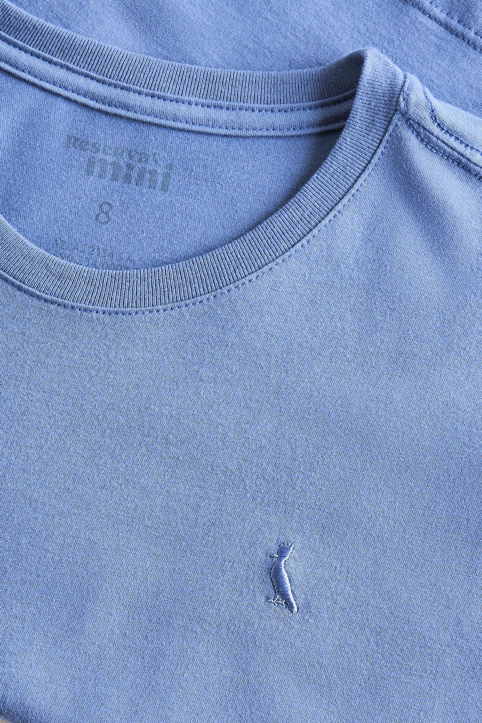 CAMISETA RSV MINI MAS CARECA BASICA AZUL CARBONO