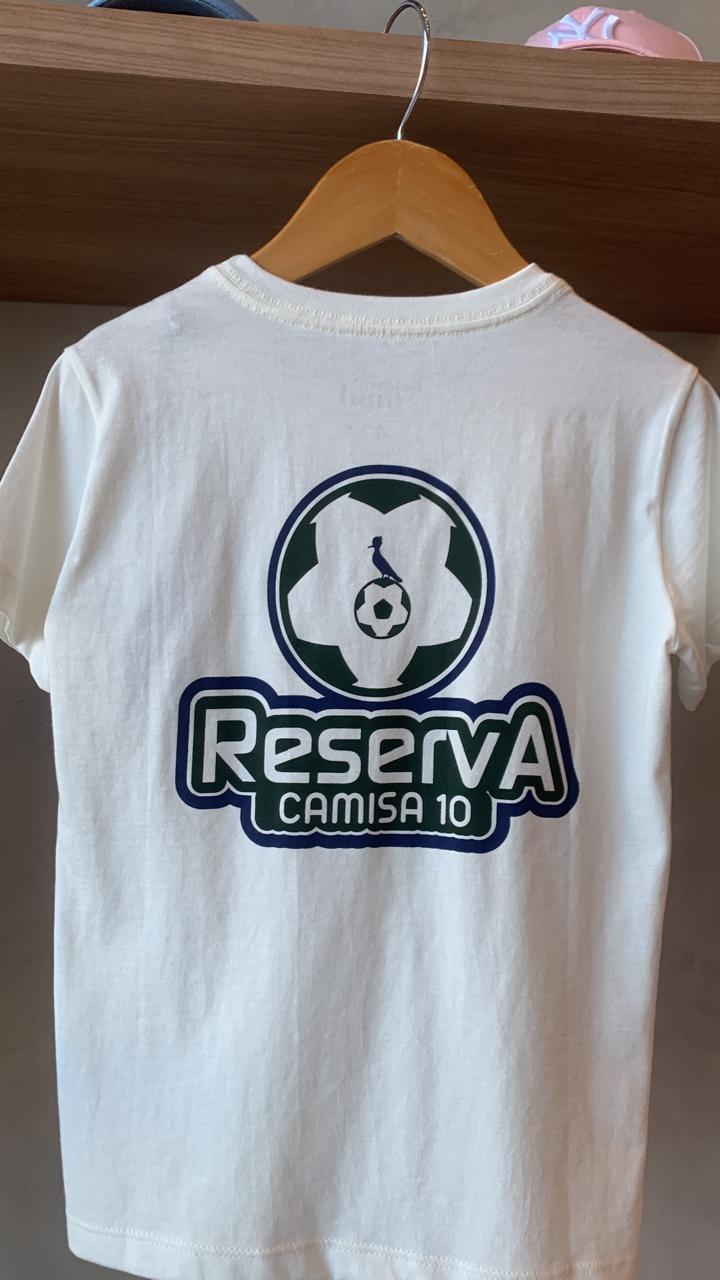 CAMISETA RSV MINI MAS ESTAMPA RESERVA 10 OFF WHITE