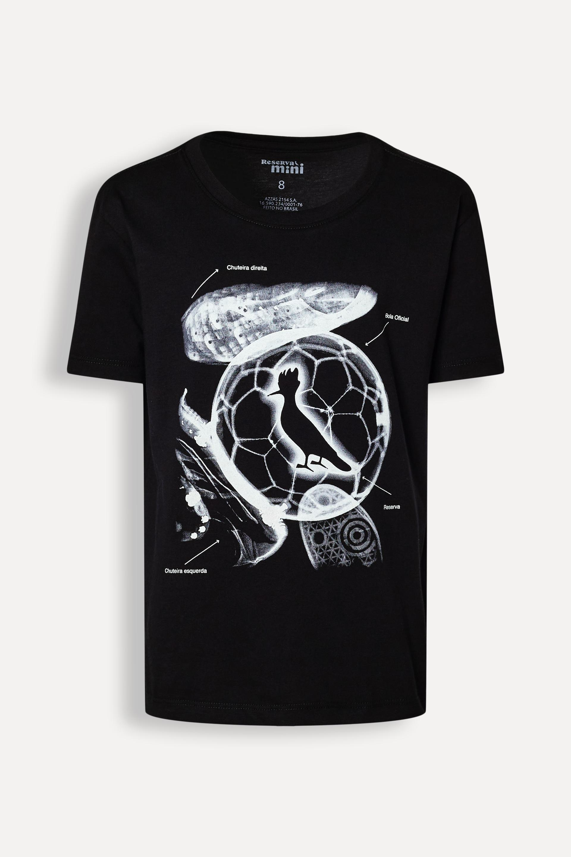 CAMISETA RSV MINI EST RAIO X DO FUTEBOL PRETO