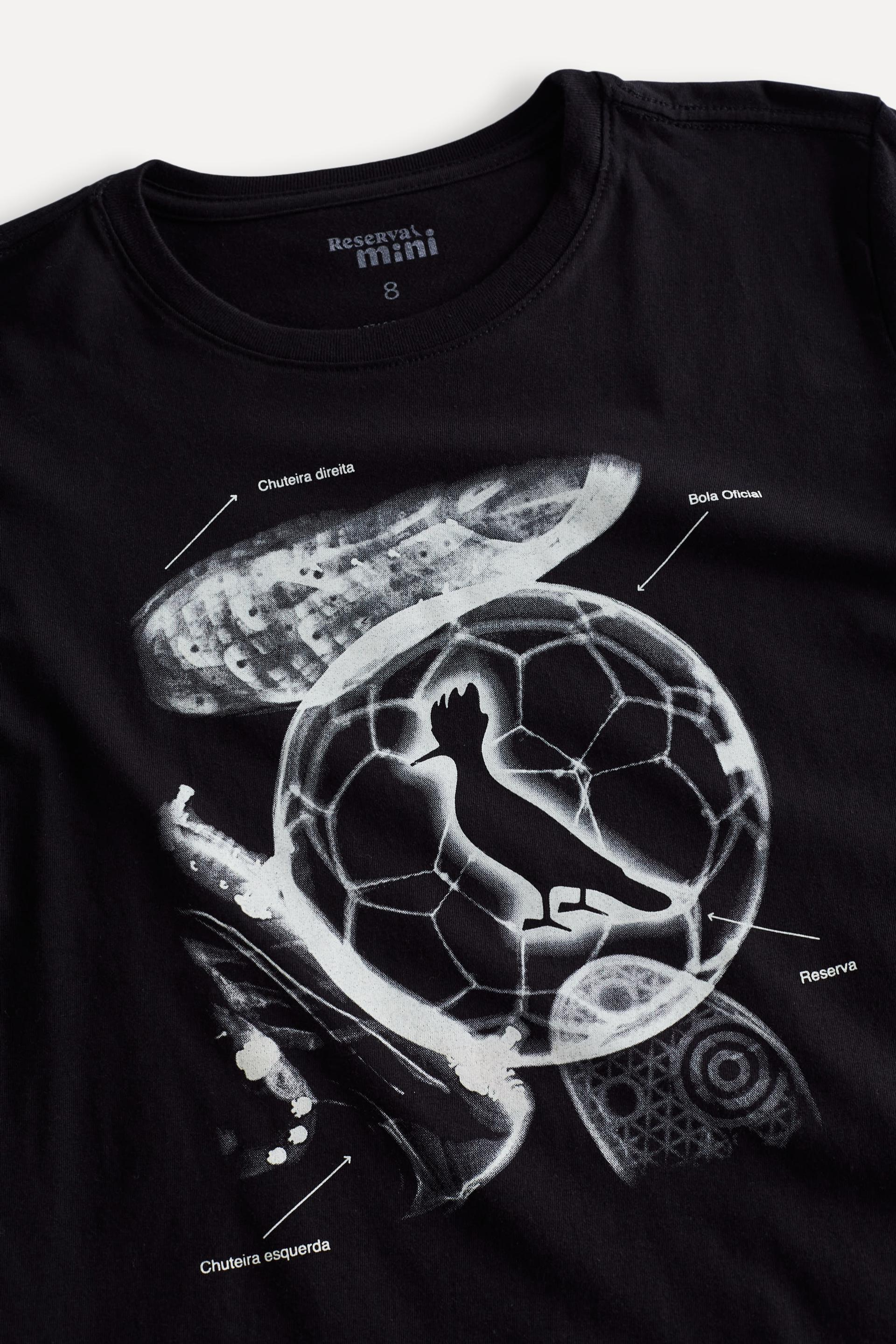 CAMISETA RSV MINI EST RAIO X DO FUTEBOL PRETO