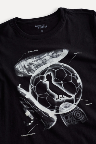 CAMISETA RSV MINI EST RAIO X DO FUTEBOL PRETO