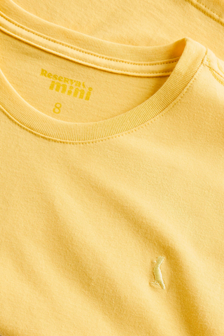 CAMISETA RSV MINI MAS CARECA BASICA AMARELO SOL