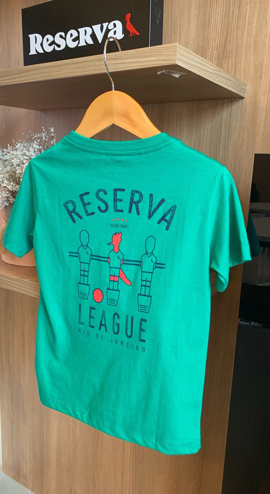 CAMISETA RSV MINI MAS ESTAMPADA FOOSBALL VERDE BANDEIRA