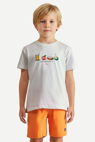 CAMISETA RSV MINI ESTAMPA LANCHINHO BRANCO