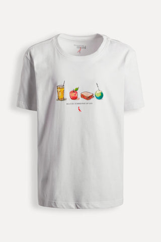 CAMISETA RSV MINI ESTAMPA LANCHINHO BRANCO