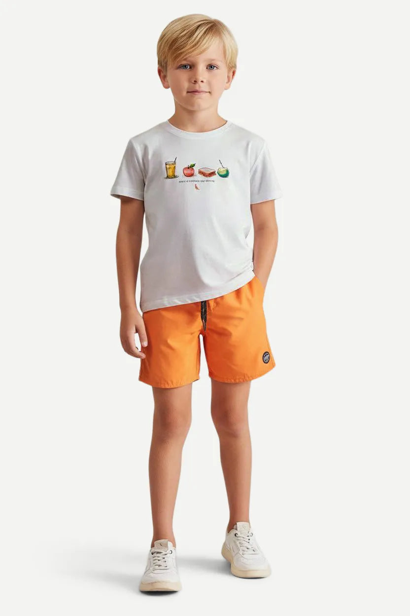 CAMISETA RSV MINI ESTAMPA LANCHINHO BRANCO