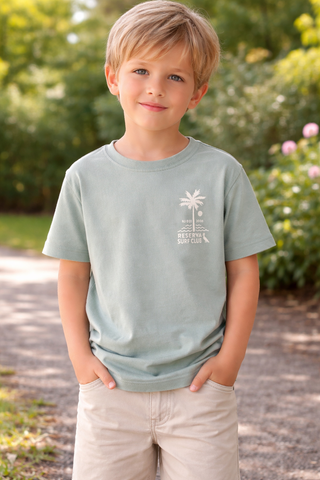 CAMISETA RSV MINI ESTAMPA 021 SURF CLUB AZUL DUST
