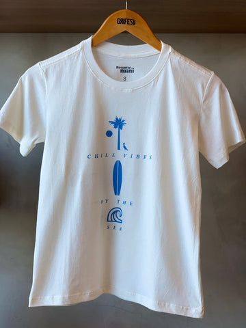 CAMISETA RSV MINI ESTAMPA CHILL VIBES OFF WHITE