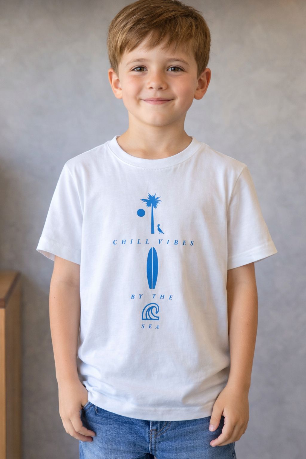 CAMISETA RSV MINI ESTAMPA CHILL VIBES OFF WHITE