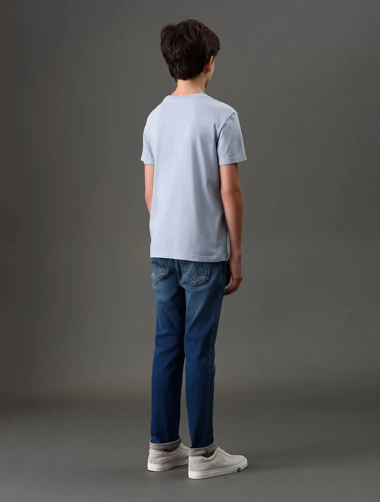 CAMISETA CKJ KIDS MAS MC REISSUE PEITO LAVANDA