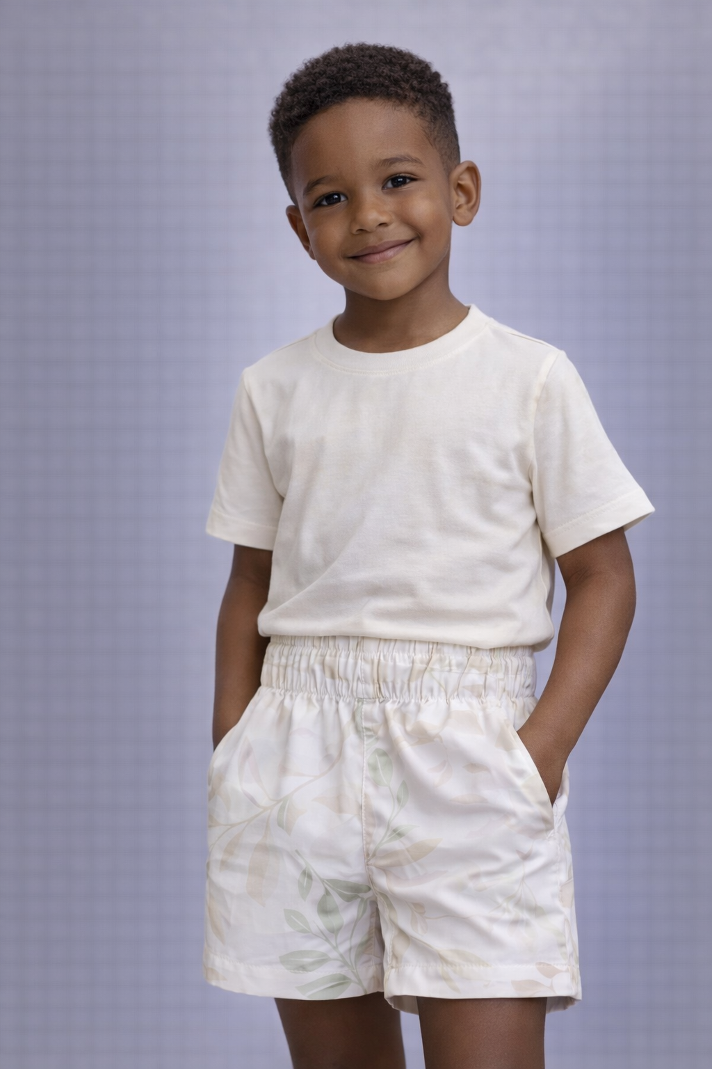 BERMUDA OGOCHI INF BOXER EST ESSENCIAL BRANCO 9837