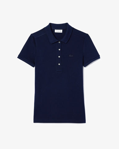 POLO FEM MC LACOSTE MARINHO