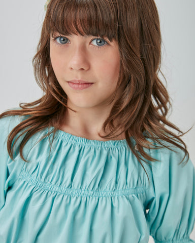 CONJ FEM BATA TRICOL E SHORT BOLSO SARJA VERDE ESMERALDA